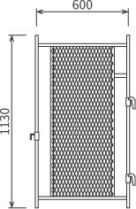 階段用柵 図面